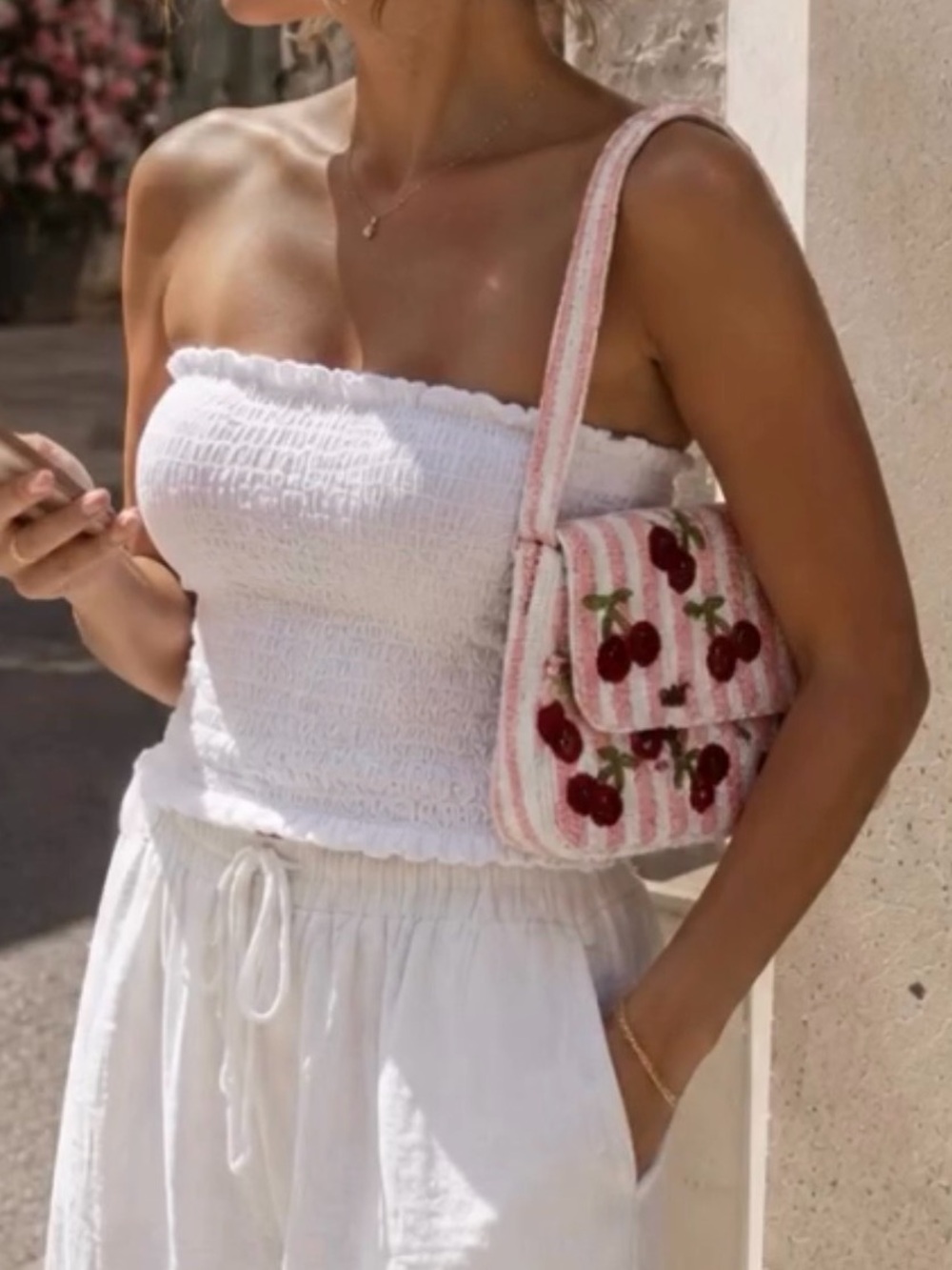 Viral Cherry Beaded Shoulder bag